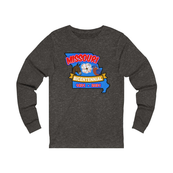 MOs-6  Missouri Bicentennial - Adult Unisex Jersey Long Sleeve Tee - BenchmarkSpecialAwardsCo