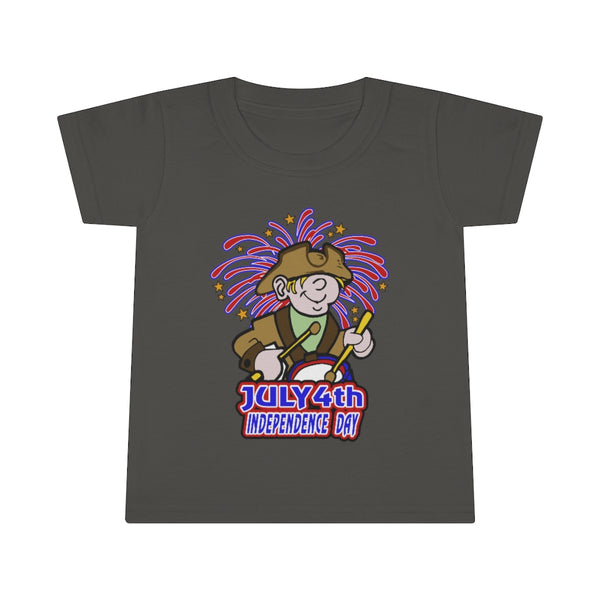 4th of July Drummer Boy 5 - Toddler T-shirt, Gildan, 100% Ringspun cotton, 4.5 oz - BenchmarkSpecialAwardsCo