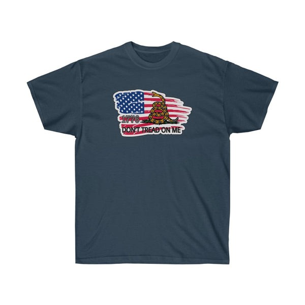 4th of July Don't Tread 1 - Adult, Unisex, Ultra Cotton, 6oz. GildanTee - BenchmarkSpecialAwardsCo