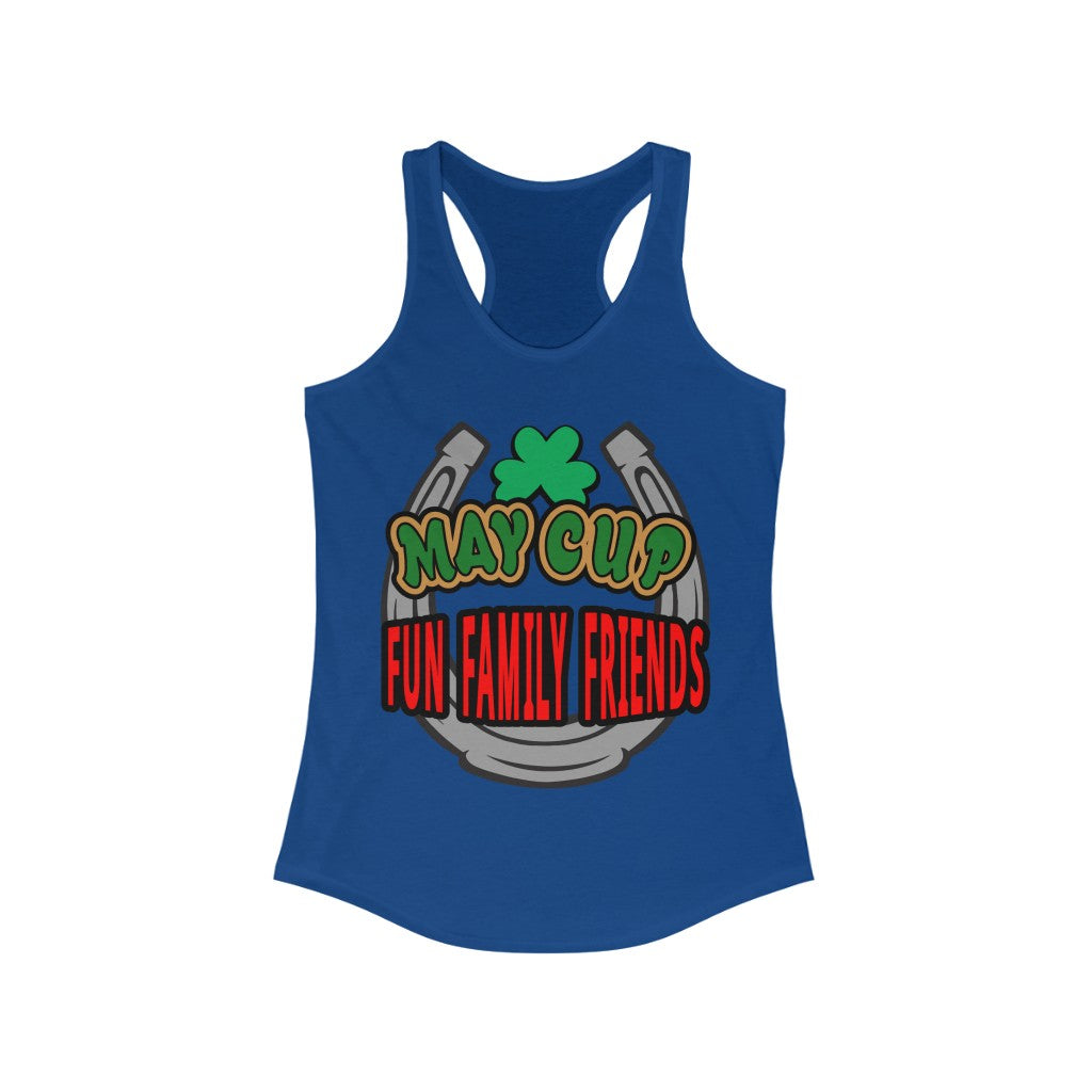May Cup fun family - 3   Women's Ideal Racerback Tank,  Next Level,  60/40 cotton and polyester, light fabric - 3.9 oz - BenchmarkSpecialAwardsCo