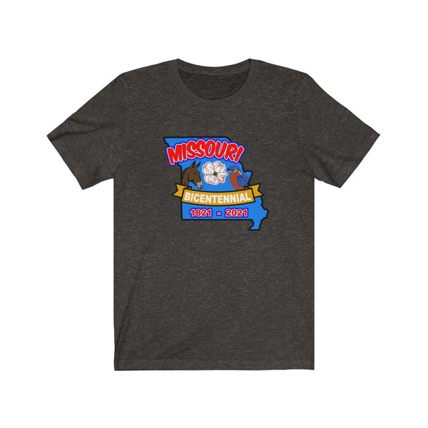 MOs-2  Missouri Bicentennial - Adult Unisex Jersey Short Sleeve Tee - BenchmarkSpecialAwardsCo