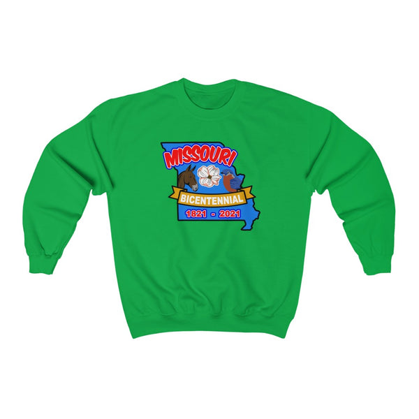 MOs-7  Missouri Bicentennial - Adult Unisex Heavy Blend™ Crewneck Sweatshirt - BenchmarkSpecialAwardsCo