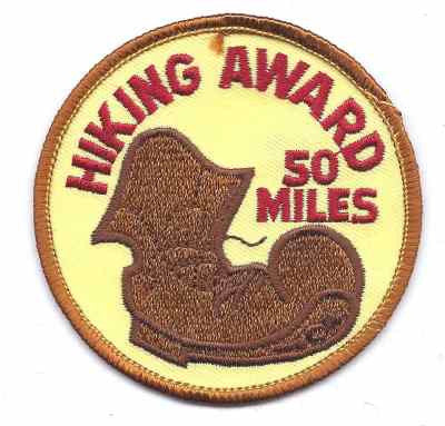 H-203 50 Mile Hiking Award - BenchmarkSpecialAwardsCo