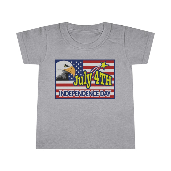 4th of July Eagle/Flag 5 - Toddler T-shirt, Gildan, 100% Ringspun cotton, 4.5 oz - BenchmarkSpecialAwardsCo