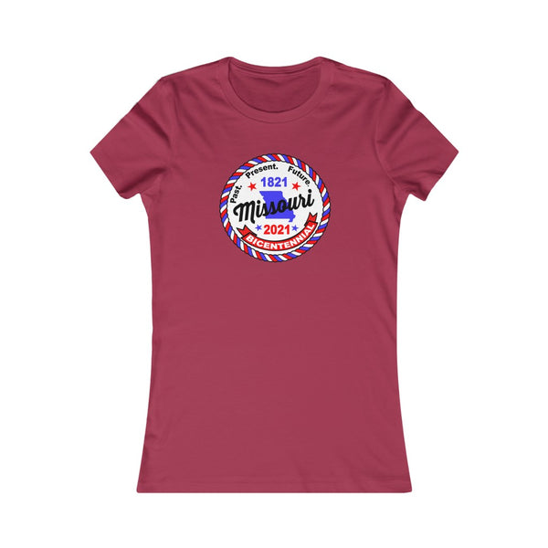 MOr-3  Missouri Bicentennial - Women's Favorite Tee - BenchmarkSpecialAwardsCo