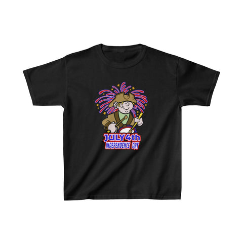 4th of July Drummer Boy 4 - Kids Heavy Cotton™ Tee, Gildan, 100% cotton - BenchmarkSpecialAwardsCo
