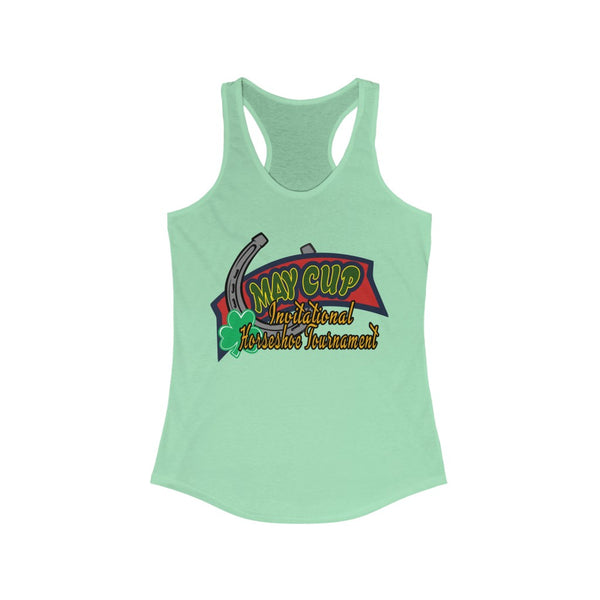May Cup banner logo - 3   Women's Ideal Racerback Tank,  Next Level,  60/40 cotton and polyester, light fabric - 3.9 oz - BenchmarkSpecialAwardsCo