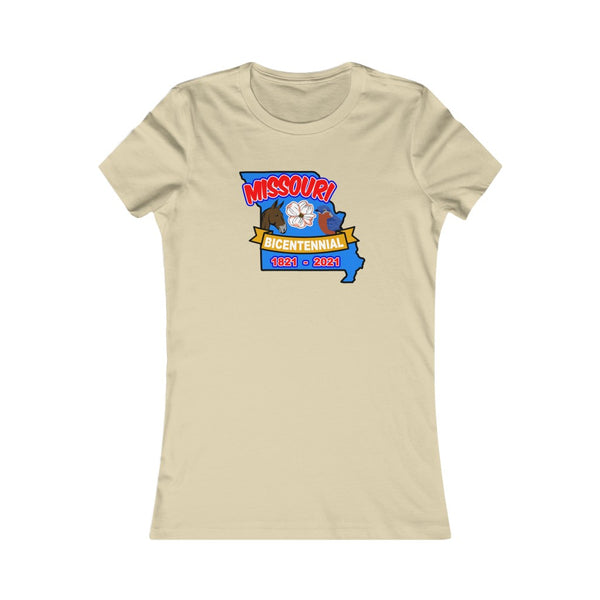 MOs-3  Missouri Bicentennial - Women's Favorite Tee - BenchmarkSpecialAwardsCo