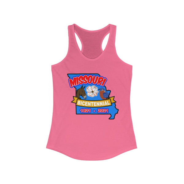 MOs-4  Missouri Bicentennial - Women's Ideal Racerback Tank - BenchmarkSpecialAwardsCo