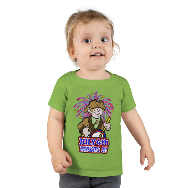 4th of July Drummer Boy 5 - Toddler T-shirt, Gildan, 100% Ringspun cotton, 4.5 oz - BenchmarkSpecialAwardsCo