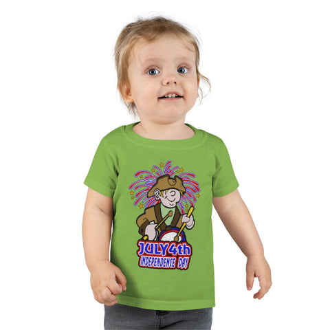 4th of July Drummer Boy 5 - Toddler T-shirt, Gildan, 100% Ringspun cotton, 4.5 oz - BenchmarkSpecialAwardsCo