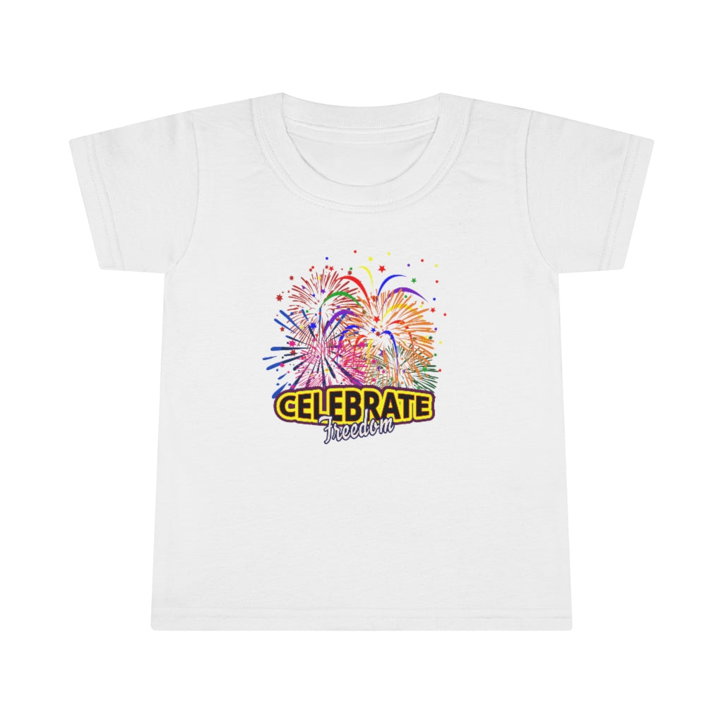 4th of July Celebrate Freedom 5 - Toddler T-shirt, Gildan, 100% Ringspun cotton, 4.5 oz - BenchmarkSpecialAwardsCo