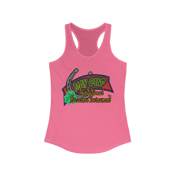 May Cup banner logo - 3   Women's Ideal Racerback Tank,  Next Level,  60/40 cotton and polyester, light fabric - 3.9 oz - BenchmarkSpecialAwardsCo