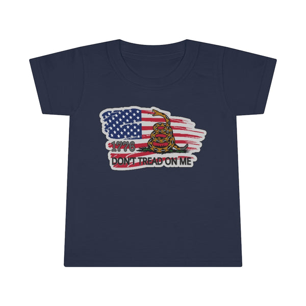 4th of July Dont Tread on Me 5 - Toddler T-shirt, Gildan, 100% Ringspun cotton, 4.5 oz - BenchmarkSpecialAwardsCo