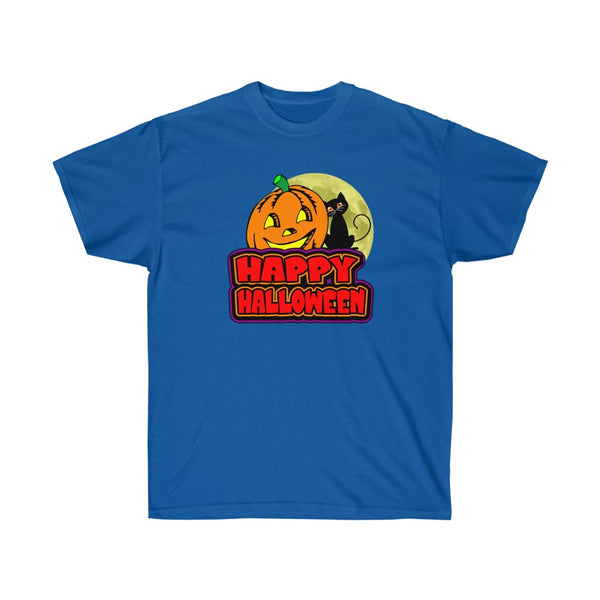 HAPPY HALLOWEEN 1 - Unisex Ultra Cotton 6oz. GildanTee - BenchmarkSpecialAwardsCo