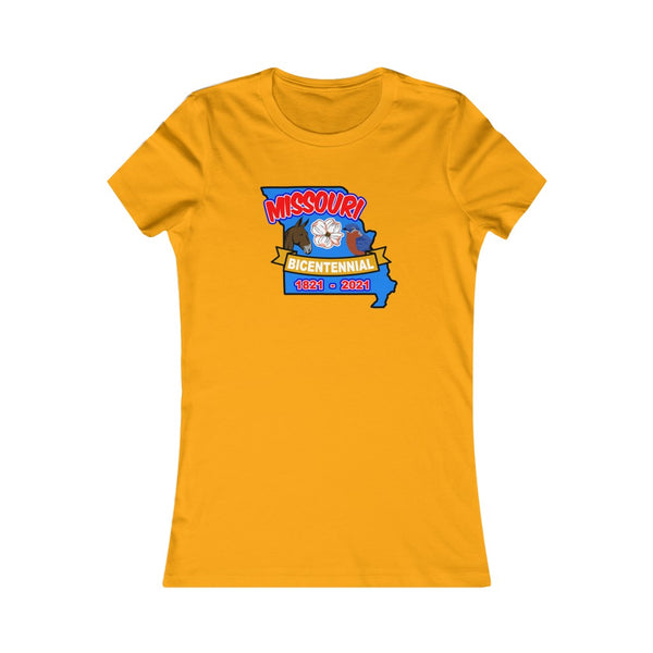 MOs-3  Missouri Bicentennial - Women's Favorite Tee - BenchmarkSpecialAwardsCo