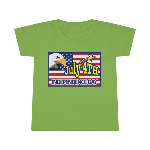 4th of July Eagle/Flag 5 - Toddler T-shirt, Gildan, 100% Ringspun cotton, 4.5 oz - BenchmarkSpecialAwardsCo