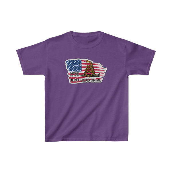 4th of July Dont Tread on Me 4 - Kids Heavy Cotton™ Tee, Gildan, 100% cotton - BenchmarkSpecialAwardsCo