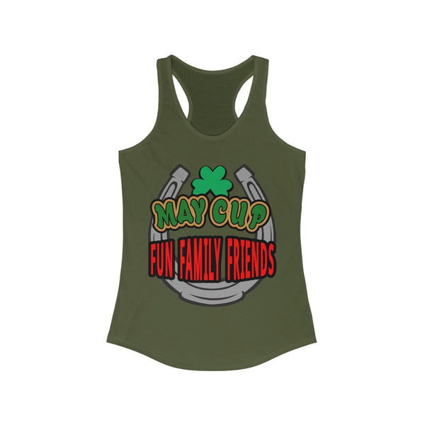 May Cup fun family - 3   Women's Ideal Racerback Tank,  Next Level,  60/40 cotton and polyester, light fabric - 3.9 oz - BenchmarkSpecialAwardsCo
