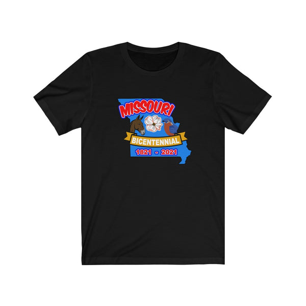 MOs-2  Missouri Bicentennial - Adult Unisex Jersey Short Sleeve Tee - BenchmarkSpecialAwardsCo