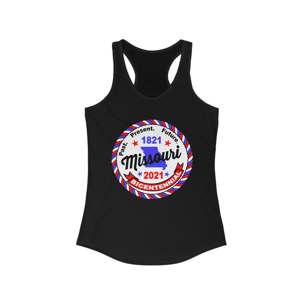 MOr-4  Missouri Bicentennial - Women's Ideal Racerback Tank - BenchmarkSpecialAwardsCo