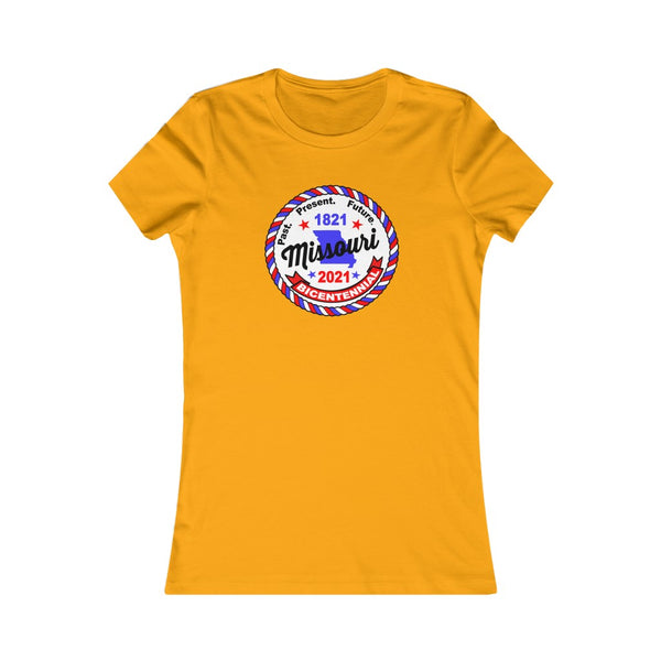 MOr-3  Missouri Bicentennial - Women's Favorite Tee - BenchmarkSpecialAwardsCo
