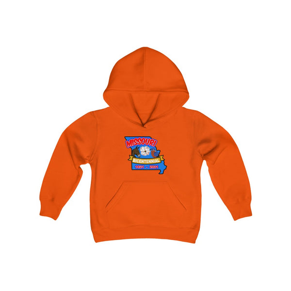 MOs-8  Missouri Bicentennial - Youth Heavy Blend Hooded Sweatshirt - BenchmarkSpecialAwardsCo