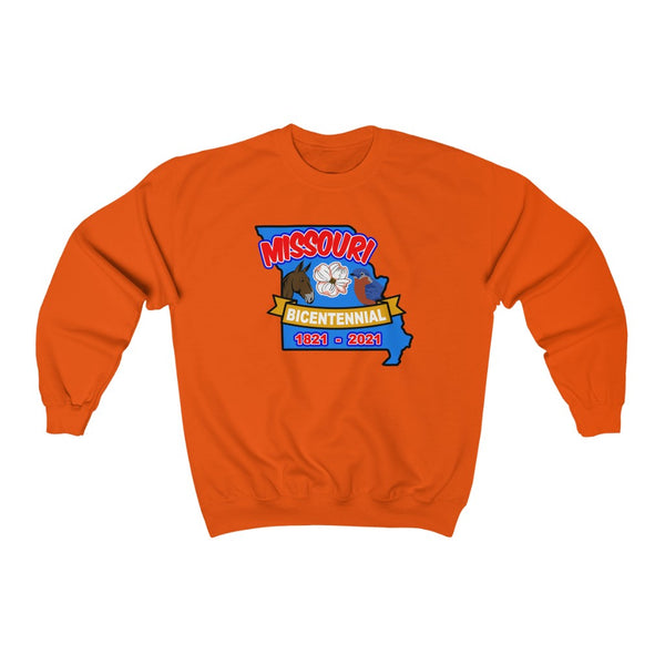 MOs-7  Missouri Bicentennial - Adult Unisex Heavy Blend™ Crewneck Sweatshirt - BenchmarkSpecialAwardsCo