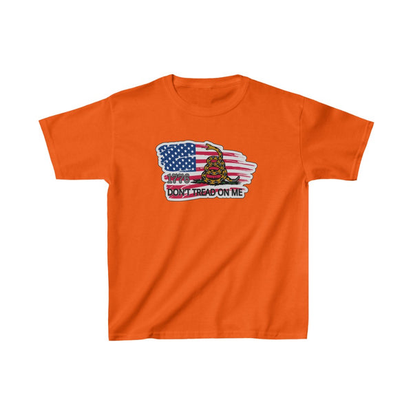4th of July Dont Tread on Me 4 - Kids Heavy Cotton™ Tee, Gildan, 100% cotton - BenchmarkSpecialAwardsCo