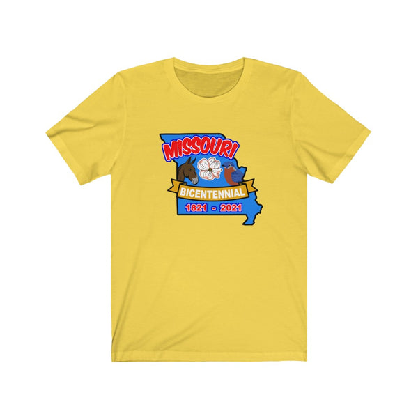 MOs-2  Missouri Bicentennial - Adult Unisex Jersey Short Sleeve Tee - BenchmarkSpecialAwardsCo