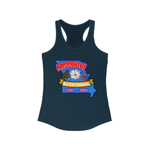 MOs-4  Missouri Bicentennial - Women's Ideal Racerback Tank - BenchmarkSpecialAwardsCo