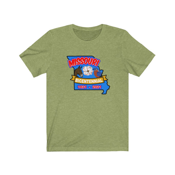 MOs-2  Missouri Bicentennial - Adult Unisex Jersey Short Sleeve Tee - BenchmarkSpecialAwardsCo