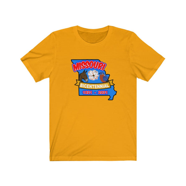 MOs-2  Missouri Bicentennial - Adult Unisex Jersey Short Sleeve Tee - BenchmarkSpecialAwardsCo