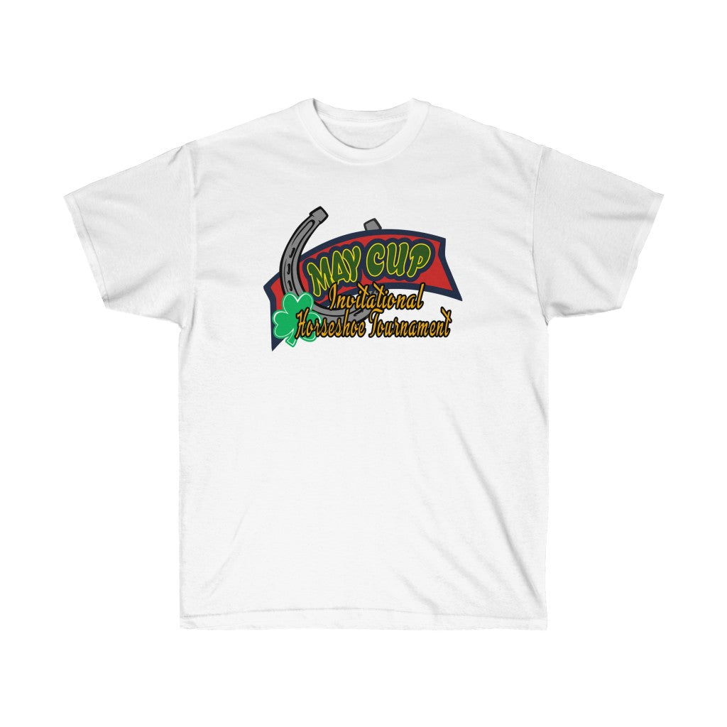 May Cup banner logo -1  Adult Unisex Ultra Cotton 6oz. GildanTee - BenchmarkSpecialAwardsCo