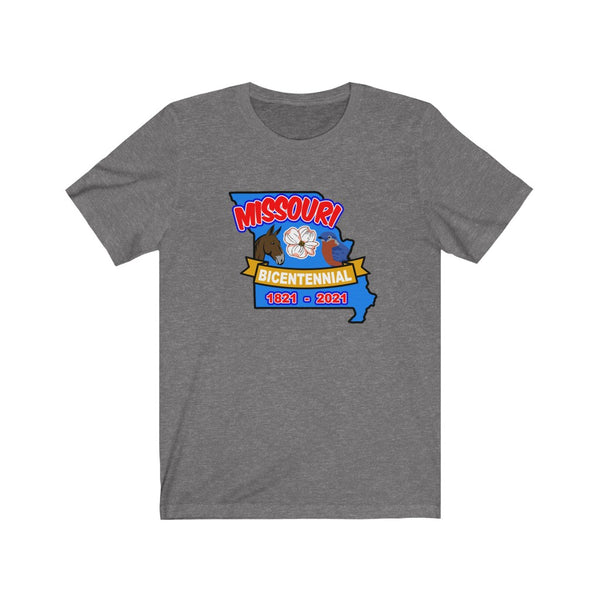 MOs-2  Missouri Bicentennial - Adult Unisex Jersey Short Sleeve Tee - BenchmarkSpecialAwardsCo