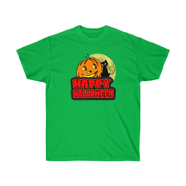HAPPY HALLOWEEN 1 - Unisex Ultra Cotton 6oz. GildanTee - BenchmarkSpecialAwardsCo