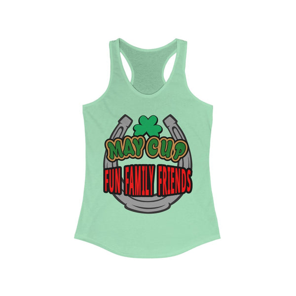 May Cup fun family - 3   Women's Ideal Racerback Tank,  Next Level,  60/40 cotton and polyester, light fabric - 3.9 oz - BenchmarkSpecialAwardsCo
