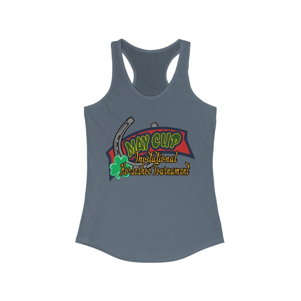 May Cup banner logo - 3   Women's Ideal Racerback Tank,  Next Level,  60/40 cotton and polyester, light fabric - 3.9 oz - BenchmarkSpecialAwardsCo