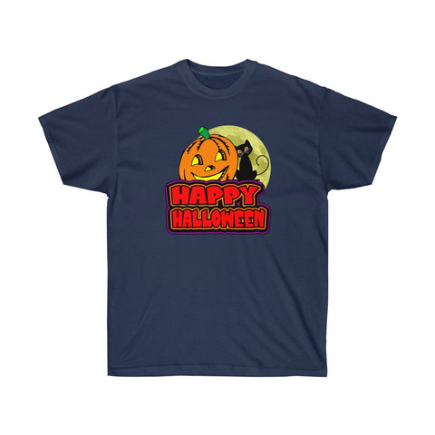 HAPPY HALLOWEEN 1 - Unisex Ultra Cotton 6oz. GildanTee - BenchmarkSpecialAwardsCo