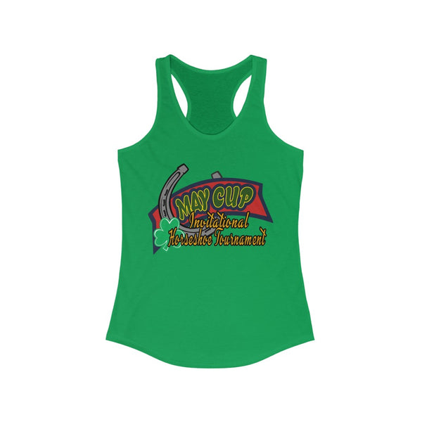 May Cup banner logo - 3   Women's Ideal Racerback Tank,  Next Level,  60/40 cotton and polyester, light fabric - 3.9 oz - BenchmarkSpecialAwardsCo