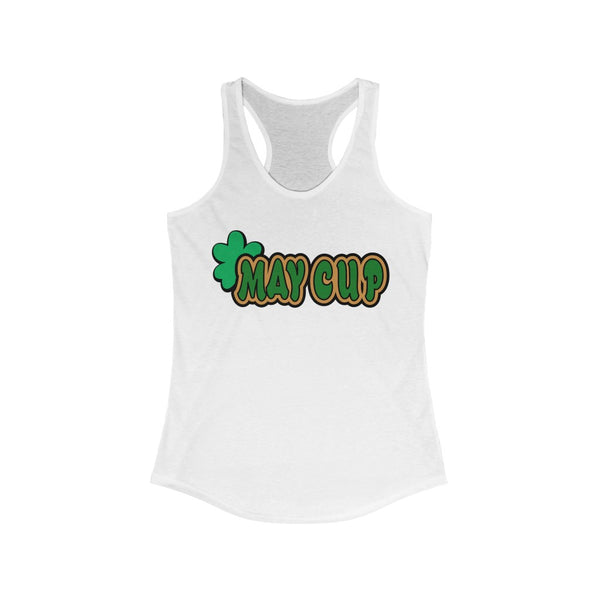May Cup logo - 3   Women's Ideal Racerback Tank,  Next Level,  60/40 cotton and polyester, light fabric - 3.9 oz - BenchmarkSpecialAwardsCo