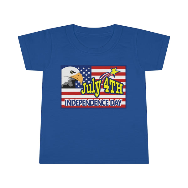 4th of July Eagle/Flag 5 - Toddler T-shirt, Gildan, 100% Ringspun cotton, 4.5 oz - BenchmarkSpecialAwardsCo