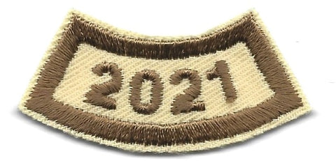 B-445b Brown and tan year segment - 2021  (limited stock) - BenchmarkSpecialAwardsCo