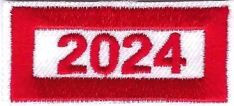 B-447g 2024 Year Segment Red and White Rectangle