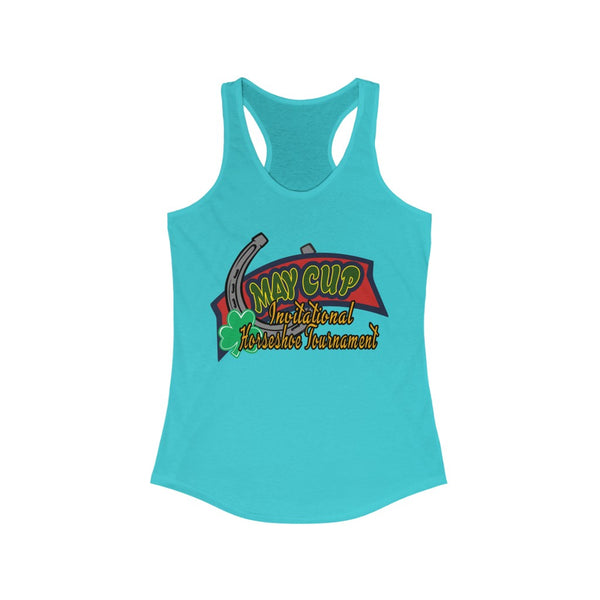 May Cup banner logo - 3   Women's Ideal Racerback Tank,  Next Level,  60/40 cotton and polyester, light fabric - 3.9 oz - BenchmarkSpecialAwardsCo