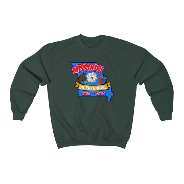 MOs-7  Missouri Bicentennial - Adult Unisex Heavy Blend™ Crewneck Sweatshirt - BenchmarkSpecialAwardsCo
