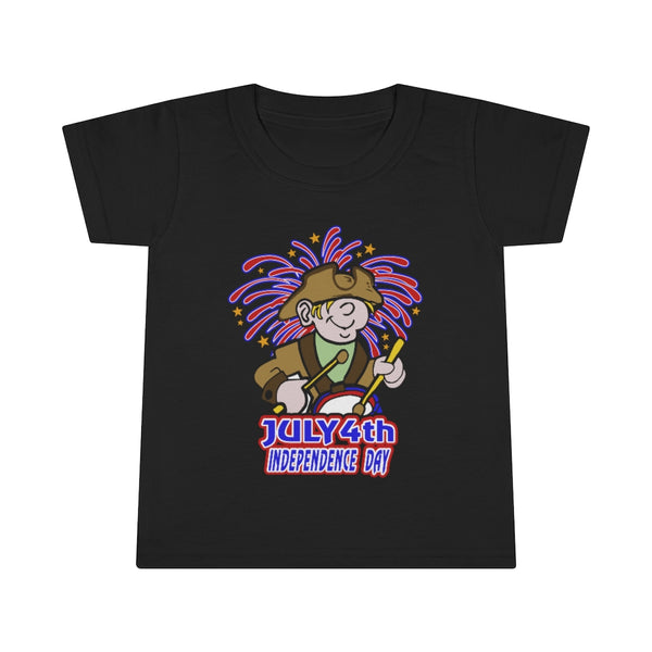 4th of July Drummer Boy 5 - Toddler T-shirt, Gildan, 100% Ringspun cotton, 4.5 oz - BenchmarkSpecialAwardsCo