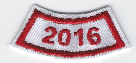 B-446a 2016-Year Segment Red and White Curve (Limited Quantity Available) - BenchmarkSpecialAwardsCo