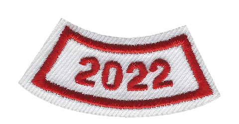 B-446c 2022-Year Segment Red and White Curve - BenchmarkSpecialAwardsCo