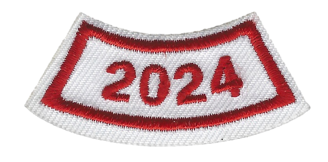 B-446e  2024-Year Segment Red and White Curve - BenchmarkSpecialAwardsCo